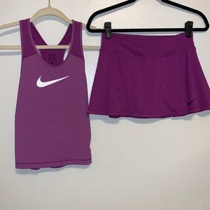 Nike Pro Dri-Fit tank & tennis skirt